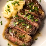 Air Fryer Steak with Garlic Butter