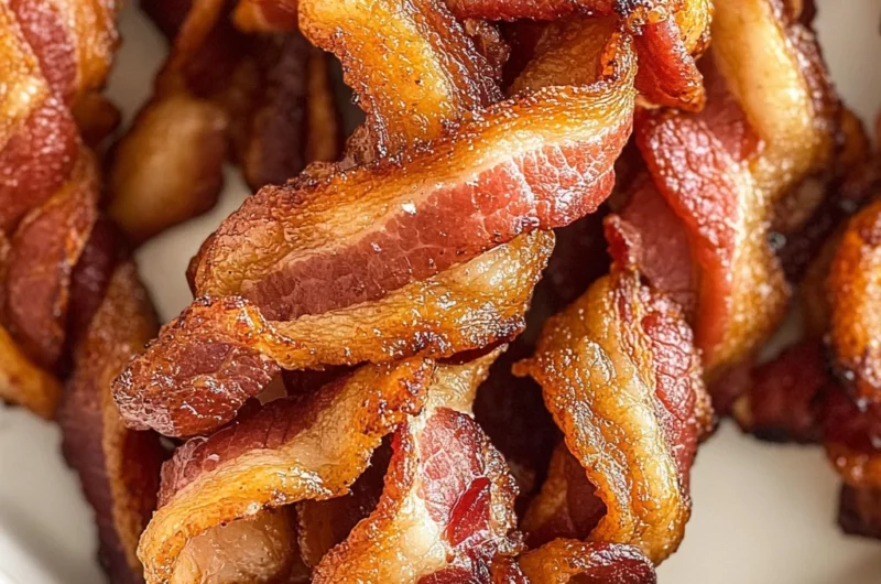 Air Fryer Twisted Bacon