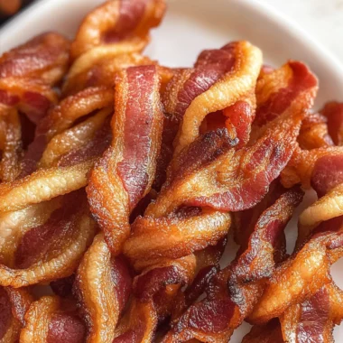 Air Fryer Twisted turkey Bacon