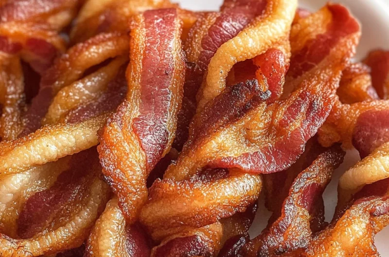 Air Fryer Twisted turkey Bacon