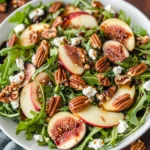 Apple Arugula Salad With Maple Pecans