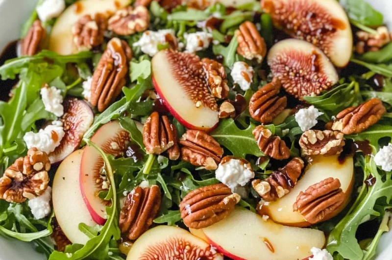 Apple Arugula Salad With Maple Pecans
