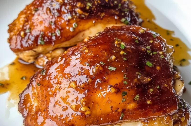 Brown Sugar Dijon Chicken Thighs