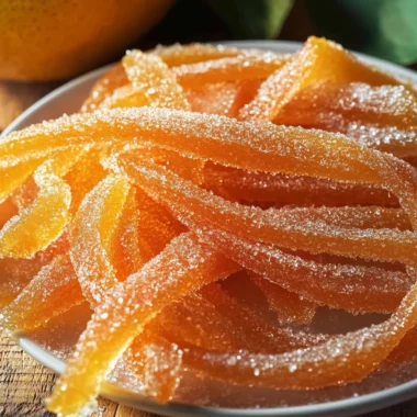 Candied Grapefruit Peel