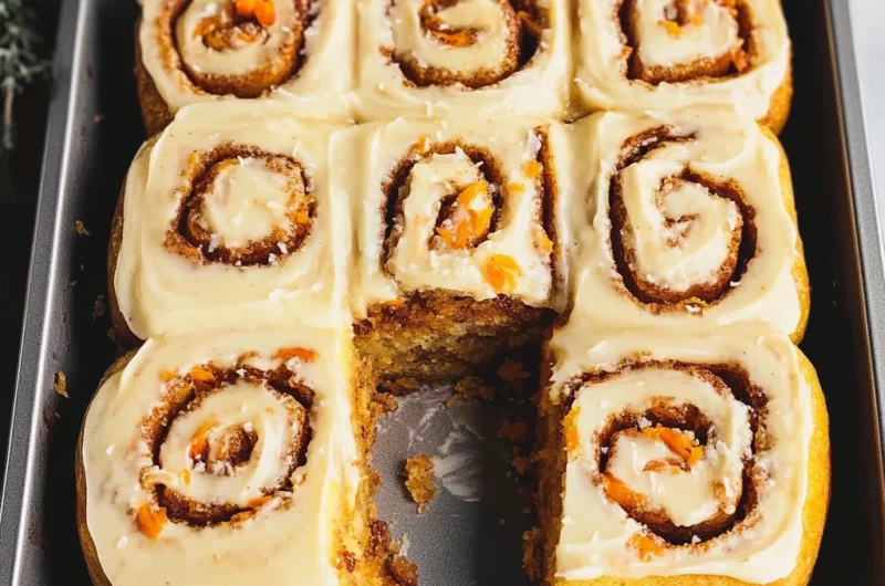 Carrot Cake Cinnamon Rolls