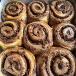 Chocolate Cinnamon Roll with Espresso Cream Cheese Icing