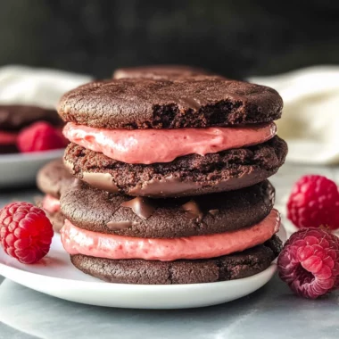 Chocolate Raspberry Sandwich Cookies