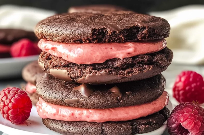 Chocolate Raspberry Sandwich Cookies