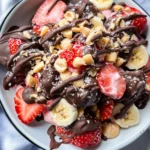 Chocolate Strawberry Banana Yogurt Clusters