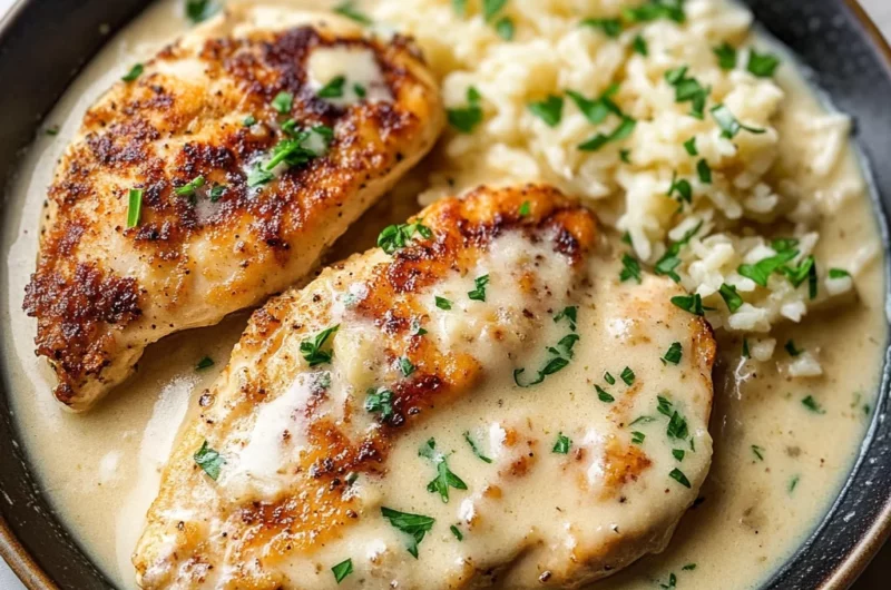 Creamy Garlic Parmesan Chicken Breast