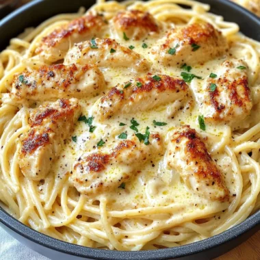 Easy Creamy Cajun Chicken Spaghetti with Garlic Mozzarella Sauce