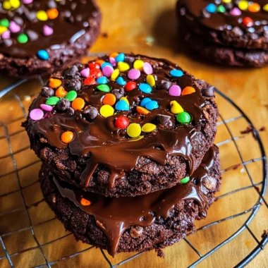 Fudgy Cosmic Brownie Cookies