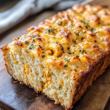 Garlic Cheddar Beer Bread