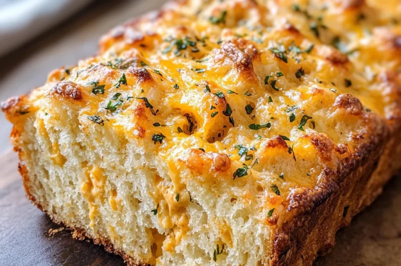 Garlic Cheddar Beer Bread