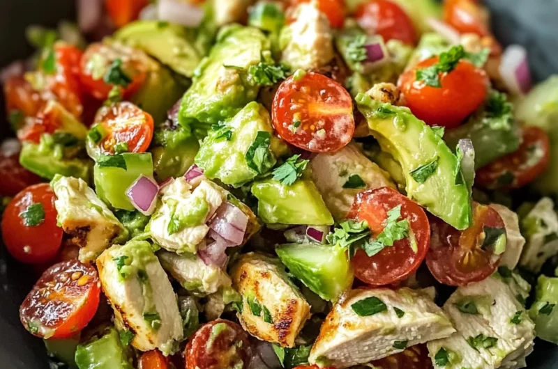 Healthy Avocado Chicken Salad Recipe