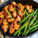 Honey Garlic Chicken and Green Beans