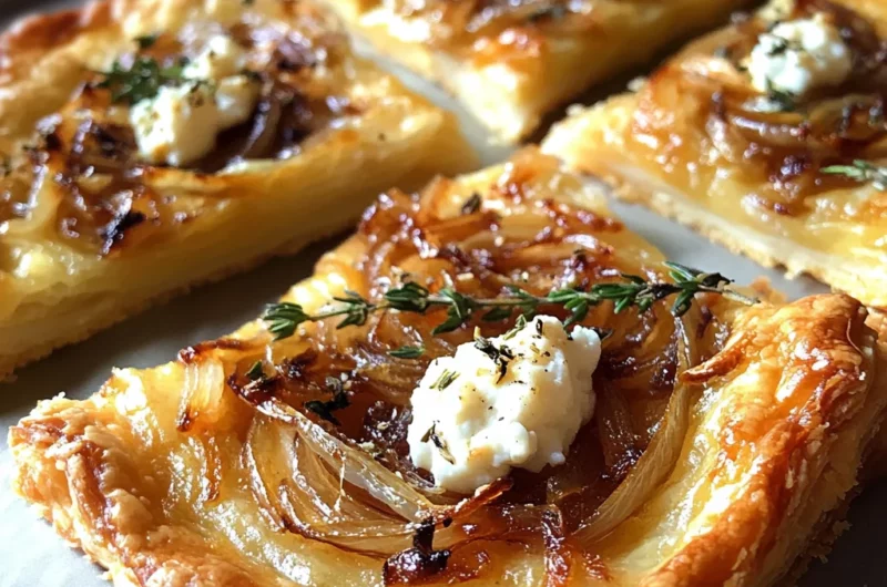 Irresistible Caramelized Onion and Goat Cheese Tarts in 3 Easy Steps