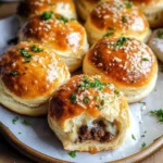 Irresistible Garlic Parmesan Cheeseburger Bombs