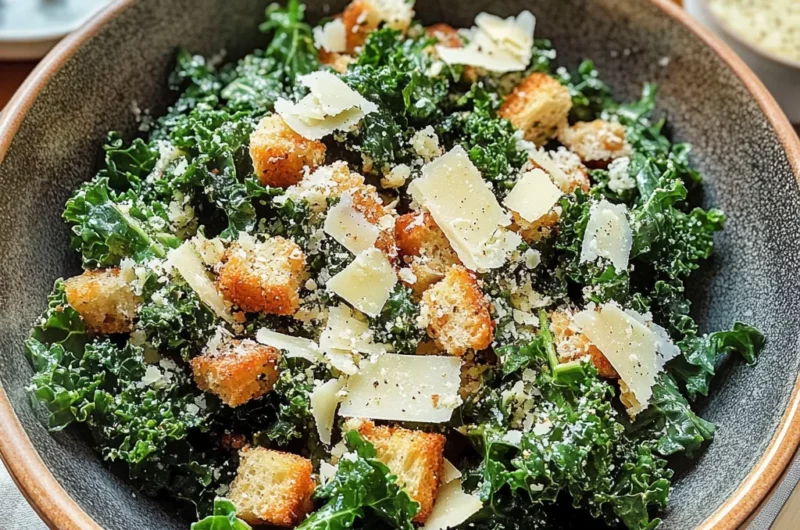 Lemony Parmesan Kale Salad