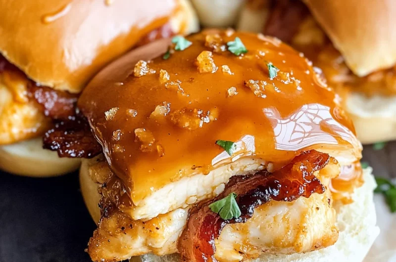 Maple Chicken Bacon Sliders