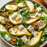 Pear and Arugula Salad with Honey Vinaigrette