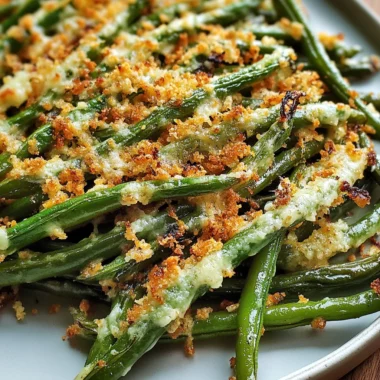 Roasted Parmesan Green Beans