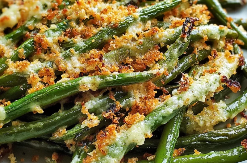 Roasted Parmesan Green Beans