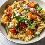 Roasted Veggie Pasta with Feta