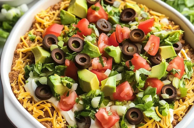 Skinny Taco Dip for a Crowd