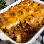 Sloppy Joe Biscuit Casserole