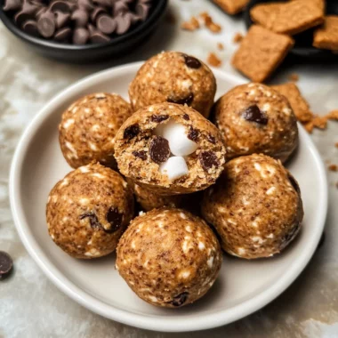 S'mores No Bake Protein Bites