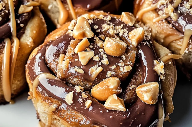 "Snickers" Cinnamon Rolls