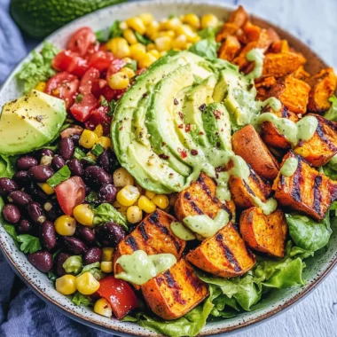 Spicy Southwestern Salad with Avocado Dressing