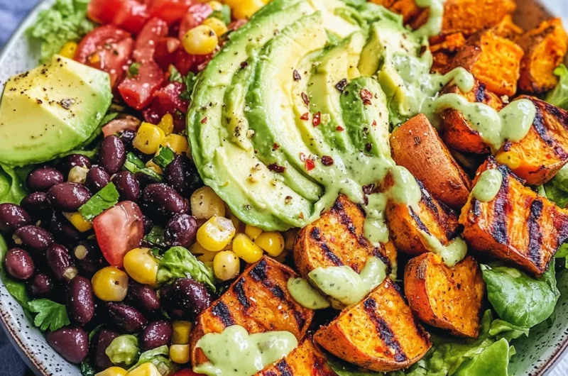 Spicy Southwestern Salad with Avocado Dressing