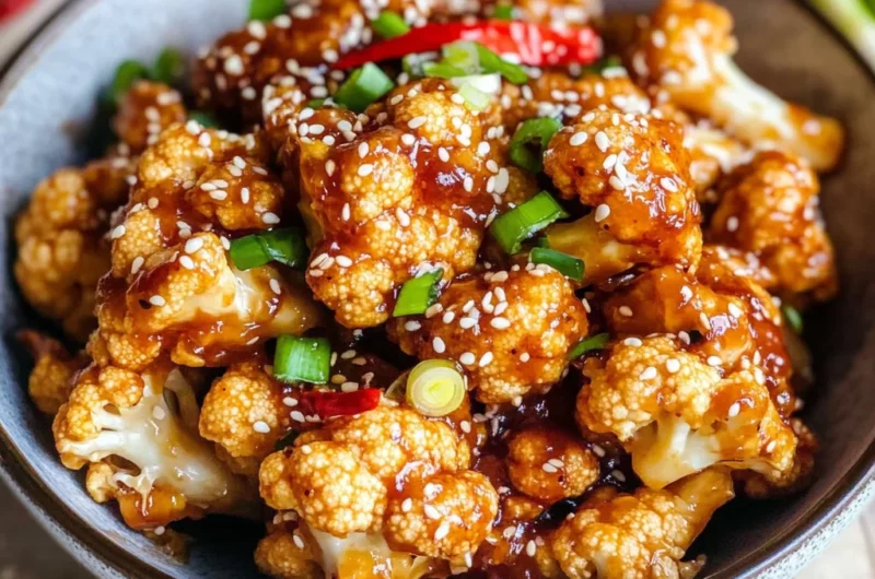 Sticky Sesame Cauliflower
