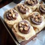 chocolate peanut butter sweet rolls