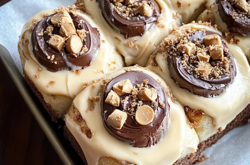 chocolate peanut butter sweet rolls