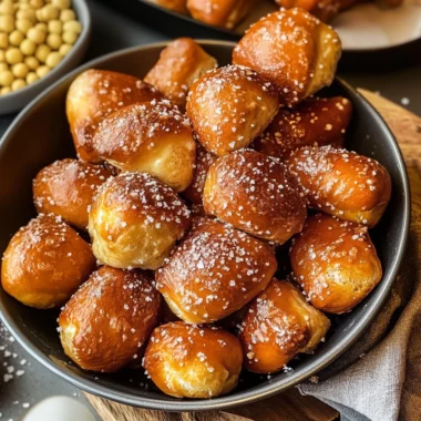 10 Minute Fluffy Air Fryer Pretzel Bites