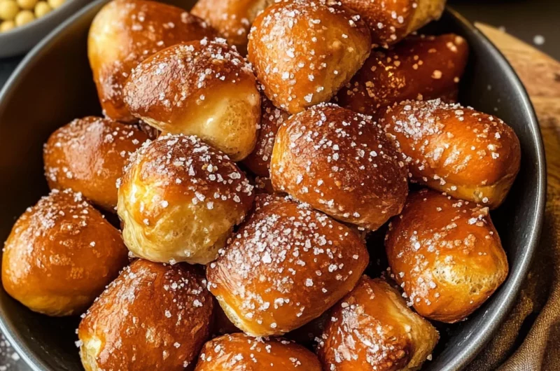 10 Minute Fluffy Air Fryer Pretzel Bites