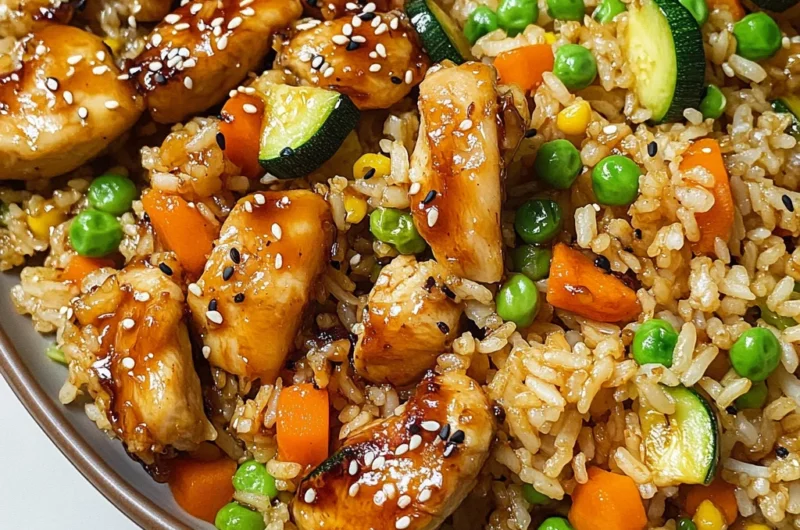 25-Minute Teriyaki Chicken Fried Rice Recipe