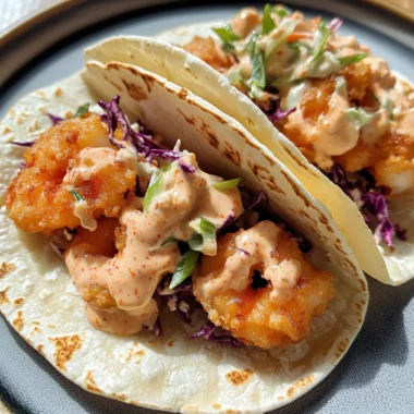Air Fryer Bang Bang Shrimp Tacos