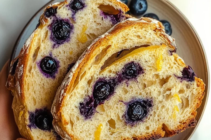 Blueberry Lemon Sourdough Bread