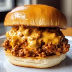 Cajun Chicken Sloppy Joes with Creamy Cheese Sauce
