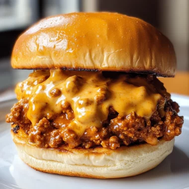 Cajun Chicken Sloppy Joes with Creamy Cheese Sauce
