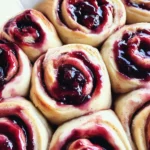 Cherry Cinnamon Rolls with Homemade Filling