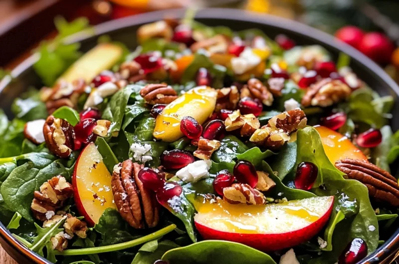 Christmas Salad with Honey Mustard Dressing