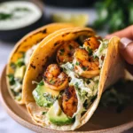 Cilantro Lime Shrimp Tacos with Creamy Slaw
