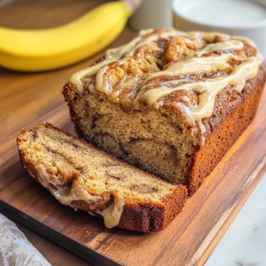 Cinnamon Roll Banana Bread
