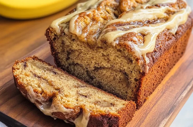 Cinnamon Roll Banana Bread