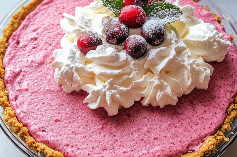 Cranberry Mousse Pie